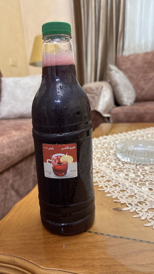 عصير كركديه طعم توب لتر ونص بدينار